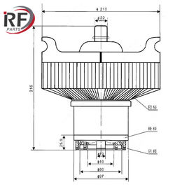 Power tube for RF amplifier 3CX20000A7 Air-cooled triode 3CX20,000A7
