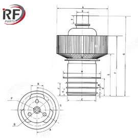 Electron Tube for voltage regulator 4CX1500A Air-cooled tetrode
