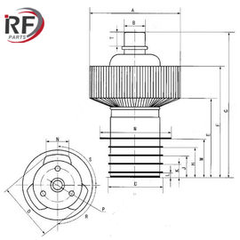 Electron tube for RF power amplifier 5CX1500A Air-cooled pentode