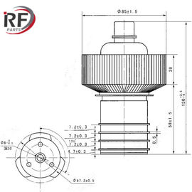 Air-cooled tetrode RF-728F 1.2KW High frequency amplification tube