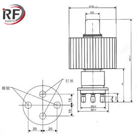 Air-cooled triode E3062C 50MHz High frequency oscillation tube
