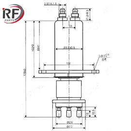 Industrial electron tube RF-62S 3KW 70MHz Water-cooled triode