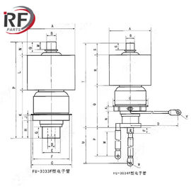 Electron tube for modulator 3CX3000F1 4KW Air-cooled triode