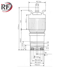 High frequency amplifier electron tube RF-101F/FM Air-cooled tetrode