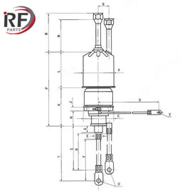 Vacuum Electron tube of the audio amplifier 3CW5000F1 Water-cooled triode