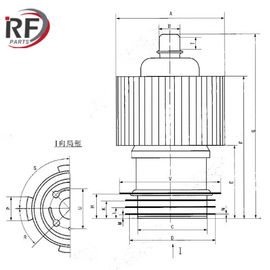 Electron tube for RF amplifier 4CX3000A 150MHz Air-cooled tetrode