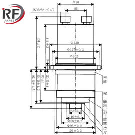 China Made RF amplifier tube RS2048CJ RS208CJC Forced water tetrode