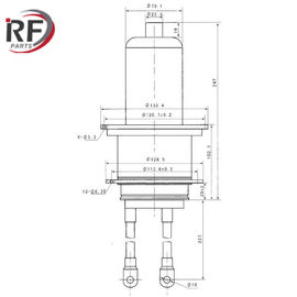 High frequency heating tube RF-3202S 3CW45000H3 Forced water triode Made in China