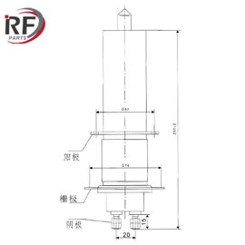 High frequency heating tube RF-8702S 8T69JB Forced water-cooled Triode