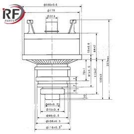 High frequency heating tube RF-113FG 8F76R Forced air-cooled Tetrode