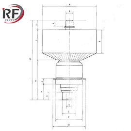 Industrial RF heating triode RF-148F 3CX6000A7 Forced air Triode Oscillation tube