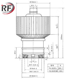 High frequency heating tube RF-832FA 832FAM Forced air-cooled Tetrode
