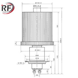 High frequency heating tube RF-8702F 7T69RB Forced air-cooled Triode
