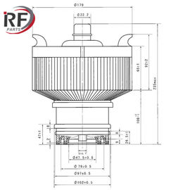 High-frequency linear amplification tube RF-921F 4CX10000D Forced air-cooled Tetrode