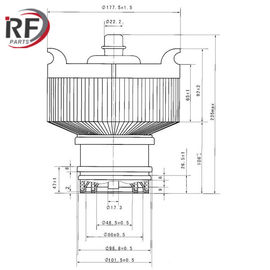RF amplifier tube RF-4100F 4CX10000J Forced air-cooled Tetrode