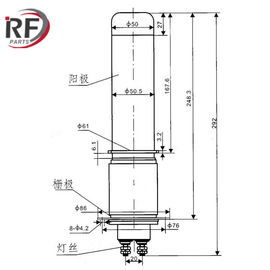 High frequency heating oscillating tube RF-8085S 8T5B Water-cooled triode