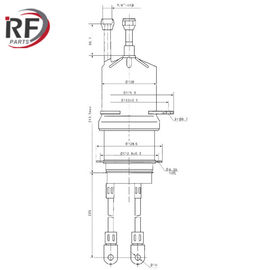 Radio frequency and RF amplifier RF-3151S 3CW30000H7 Forced water triode tube