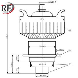 Industrial radio frequency heating tube RF-3091F ITL9-1 Forced air triode