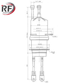 Industrial RF heating triode RF-3101S 3CW20000H3 Forced air triode