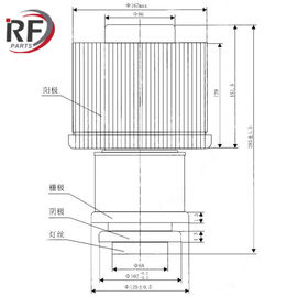 High frequency heating and Oscillation tube RF-834F 834FA Forced air triode