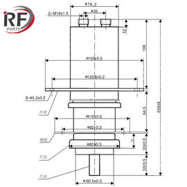Industrial radio frequency heating tube RF-1210S CTK12-1 Forced water triode