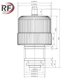 Industrial radio frequency heating tube RF-924F 924FA Forced air triode