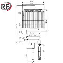 High frequency heating and Oscillation tube RF-836F Forced air Triode