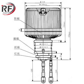 High frequency heating and Oscillation tube RF-928F Forced air Triode