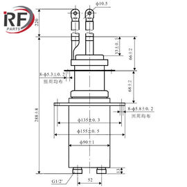 RF amplifier and Oscillation tube RF-1521S ITK15-2 Forced water Triode