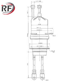 High frequency heating tube RF-3201S 3CW40000H3 Forced water Triode
