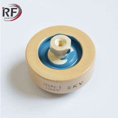 High voltage RF disc capacitor 5KV 150PF 30KVA Class 1 Ceramic RF power capacitor