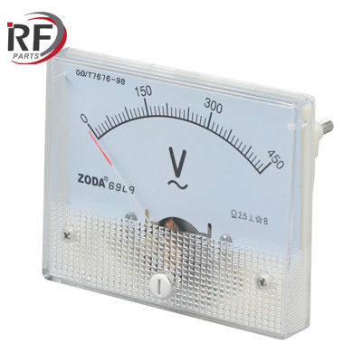 RF PARTS ZD72-Hz 45~65Hz DC Amp Meter Ammeter Black Pointer Analog Voltmeter